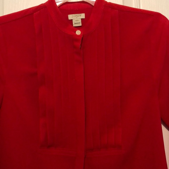 J Crew Factory drapey tuxedo blouse sz xs - Picture 3 of 6
